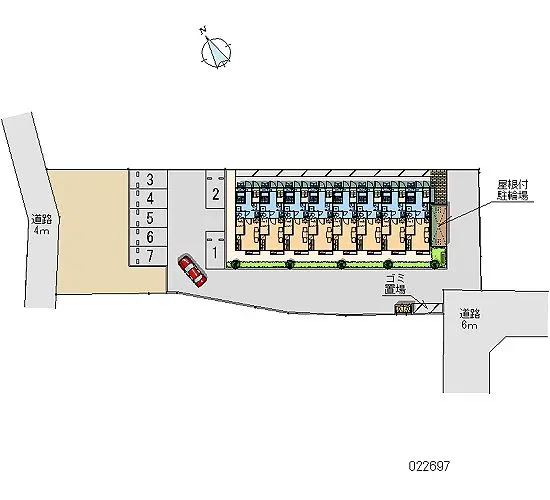 ★手数料０円★柏市逆井２丁目 月極駐車場